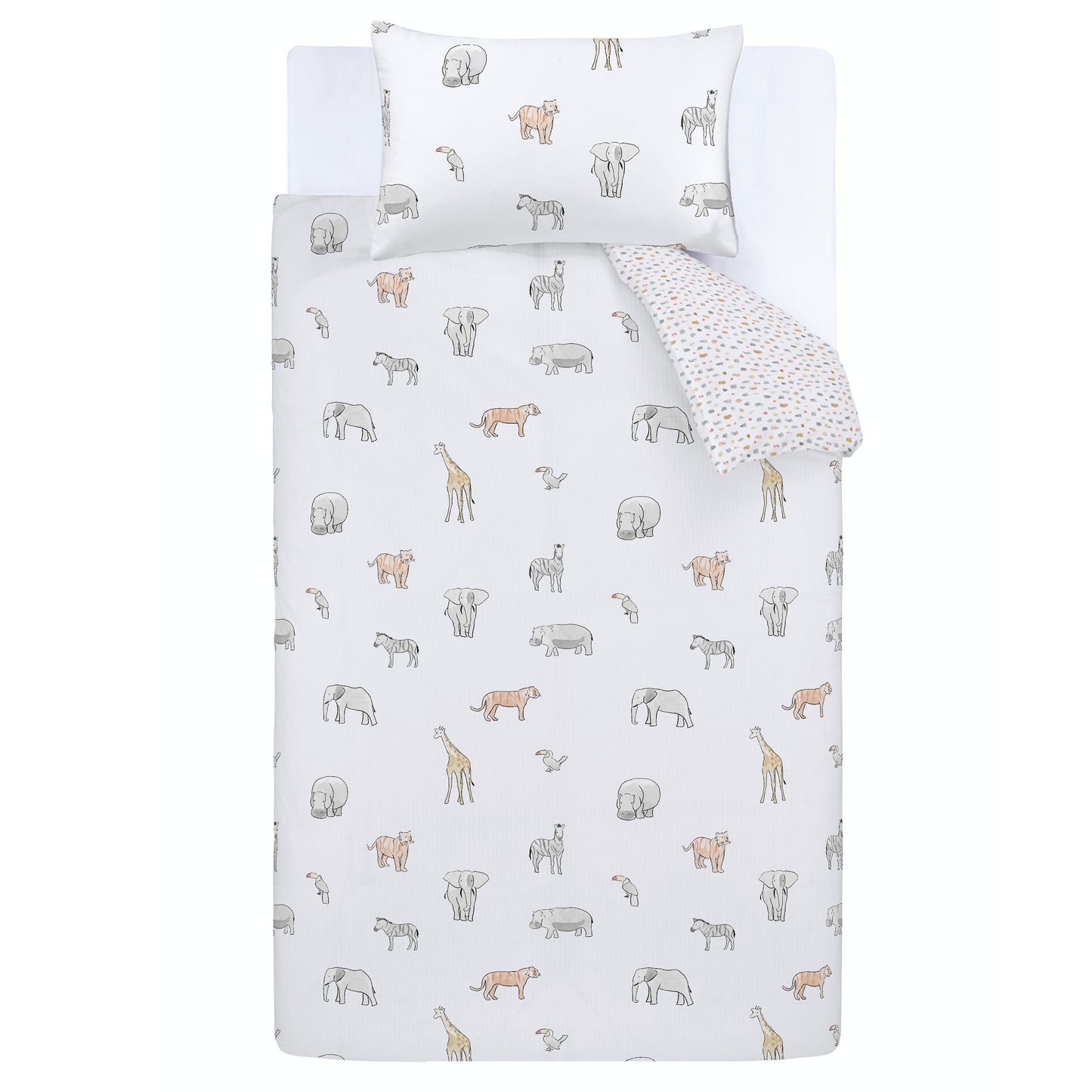 Bianca Zoo Animals Duvet Cover Set - Pastel