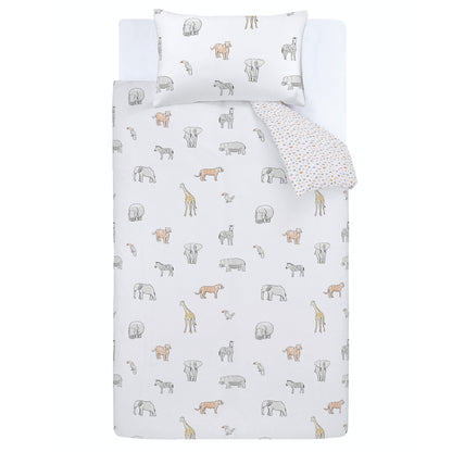 Bianca Zoo Animals Duvet Cover Set - Pastel