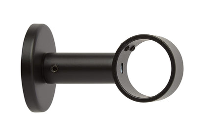 Hallis Neo 28mm Metal Curtain Pole Ceiling Bracket - Matt Black