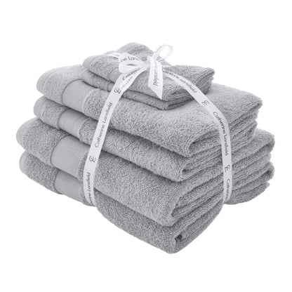Catherine Lansfield Anti-Bacterial Bath Towels - Silver