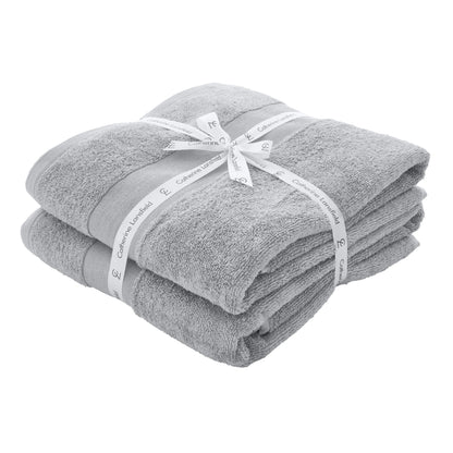 Catherine Lansfield Anti-Bacterial Bath Towels - Silver