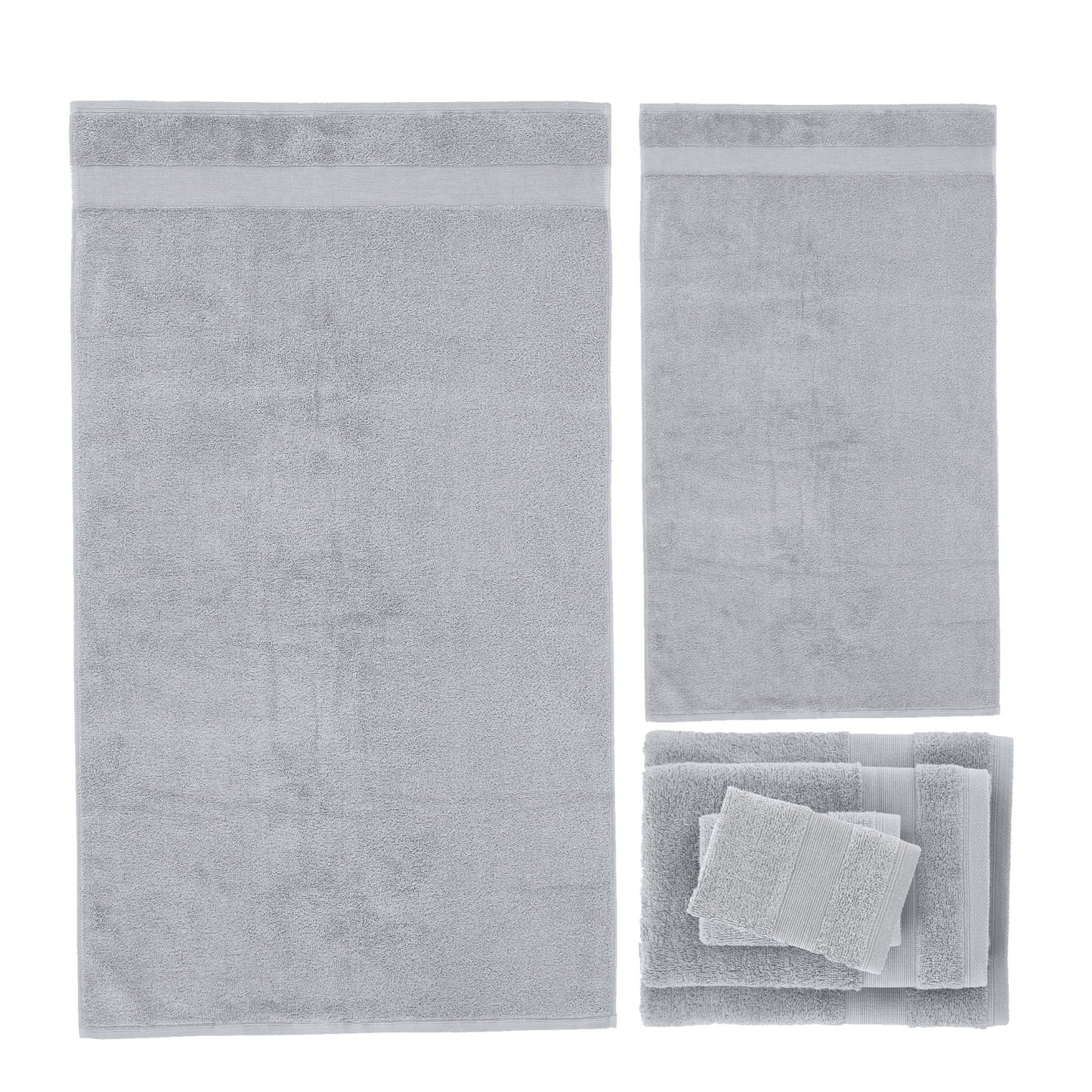 Catherine Lansfield Anti-Bacterial Bath Towels - Silver