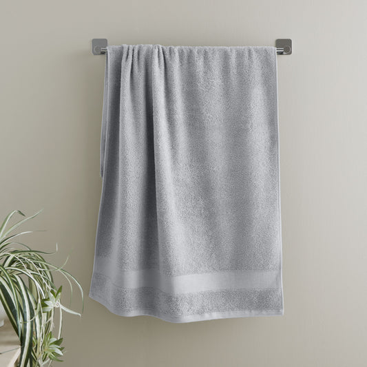 Catherine Lansfield Anti-Bacterial Bath Towels - Silver