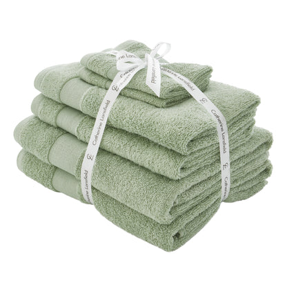 Catherine Lansfield Anti-Bacterial Bath Towels - Sage