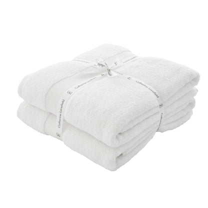 Catherine Lansfield Anti-Bacterial Bath Towels - White
