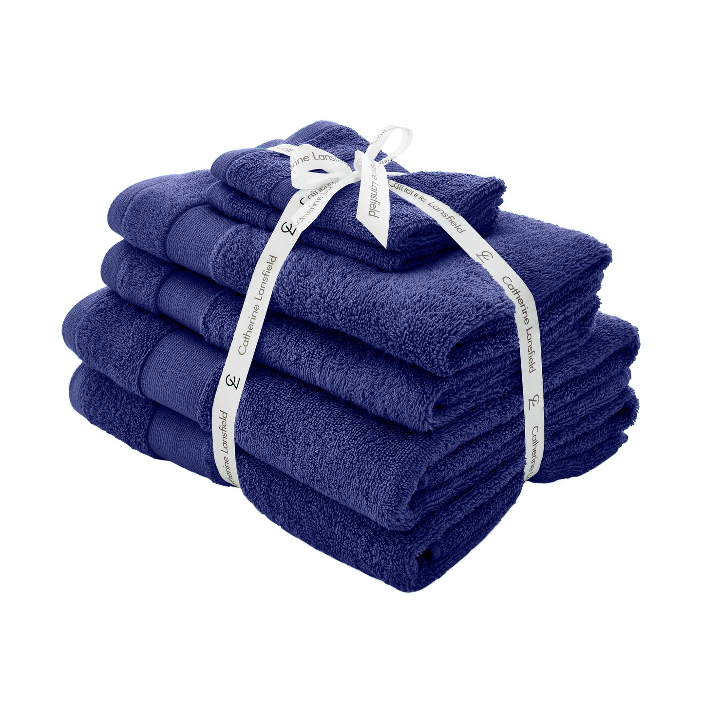 Catherine Lansfield Anti-Bacterial Bath Towels - Navy