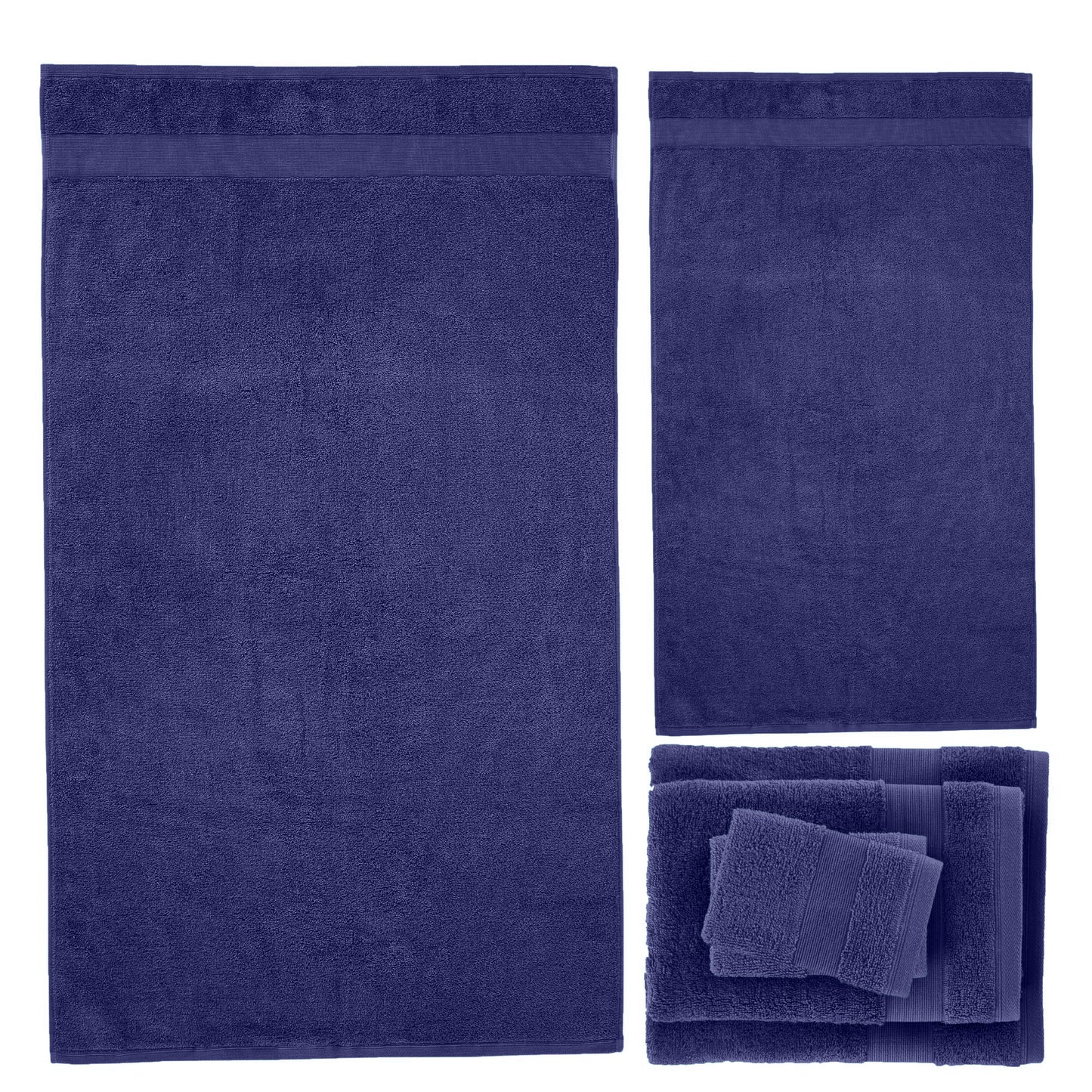 Catherine Lansfield Anti-Bacterial Bath Towels - Navy