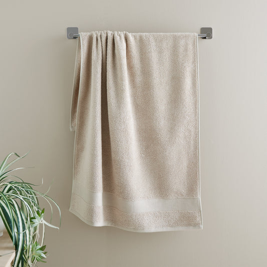 Catherine Lansfield Anti-Bacterial Bath Towels - Natural