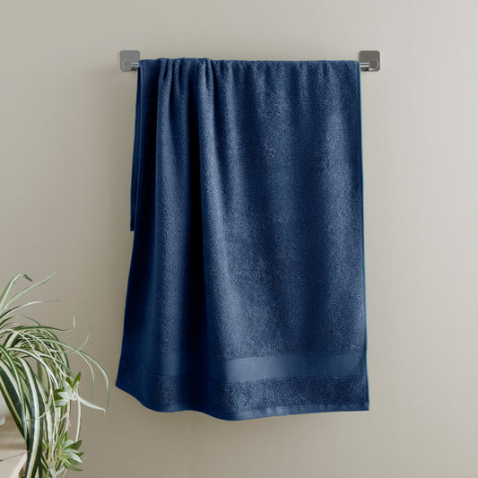 Catherine Lansfield Anti-Bacterial Bath Towels - Navy