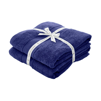 Catherine Lansfield Anti-Bacterial Bath Towels - Navy