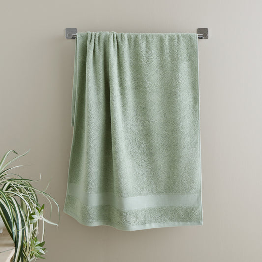 Catherine Lansfield Anti-Bacterial Bath Towels - Sage