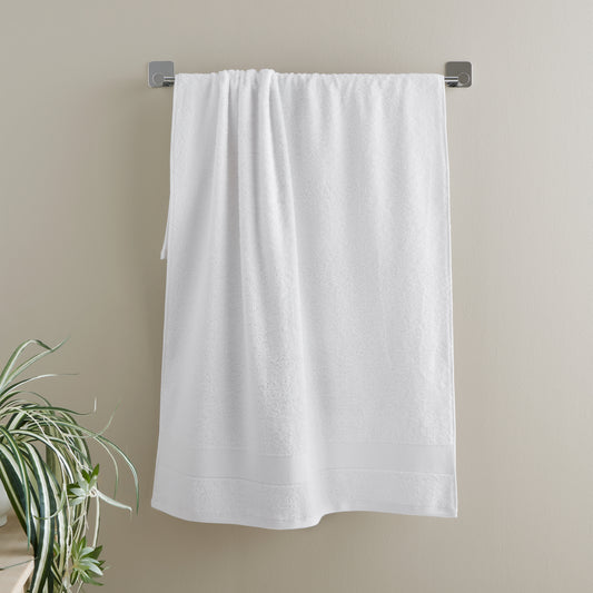 Catherine Lansfield Anti-Bacterial Bath Towels - White