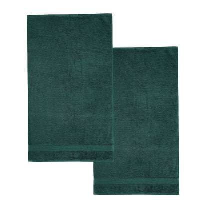Catherine Lansfield Anti-Bacterial Bath Towels - Forest Green