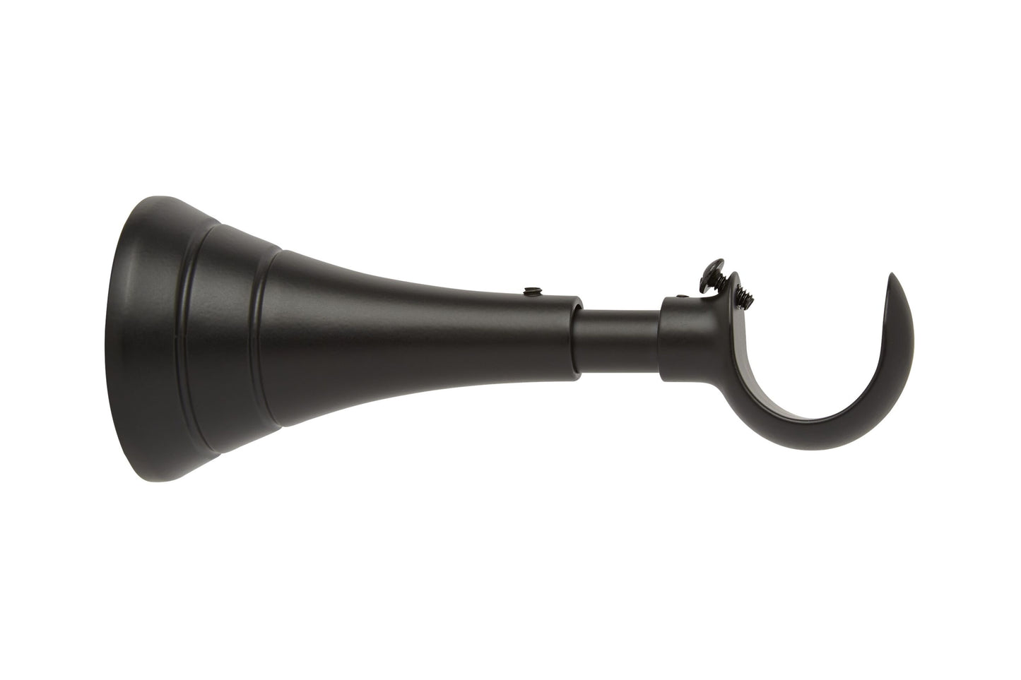 Hallis Neo 28mm Extendable Metal Curtain Pole Bracket - Matt Black