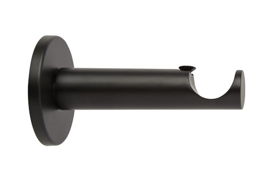 Hallis Neo 28mm Metal Curtain Pole Cylinder Bracket - Matt Black