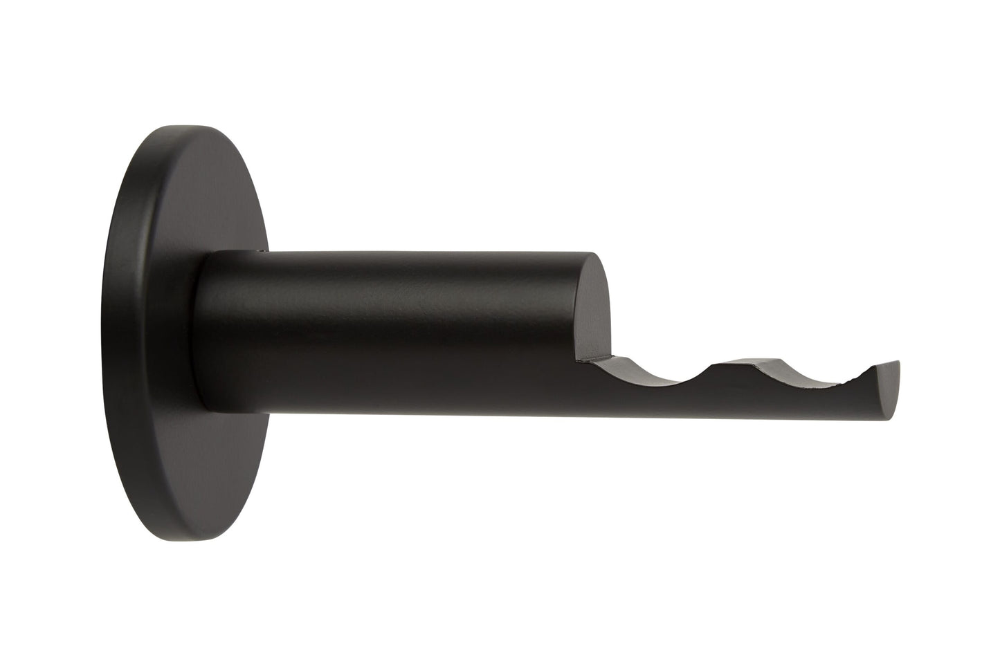 Hallis Neo 28mm Metal Curtain Pole Passing Bracket - Matt Black