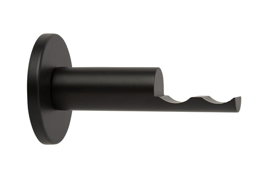 Hallis Neo 28mm Metal Curtain Pole Passing Bracket - Matt Black