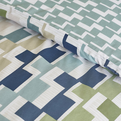 Catherine Lansfield Bryson Duvet Cover Set - Blue