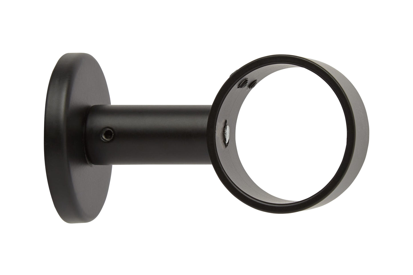Hallis Neo 35mm Metal Curtain Pole Ceiling Bracket - Matt Black
