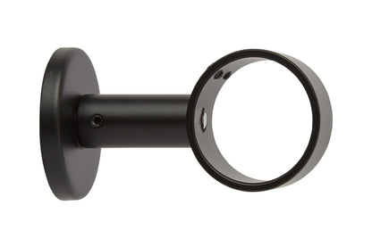 Hallis Neo 35mm Metal Curtain Pole Ceiling Bracket - Matt Black