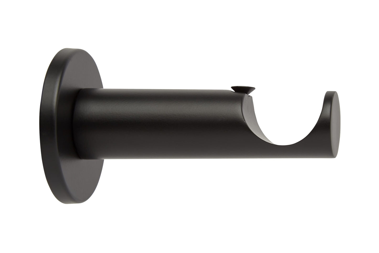 Hallis Neo 35mm Metal Curtain Pole Cylinder Bracket - Matt Black