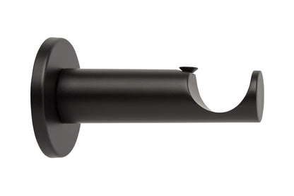 Hallis Neo 35mm Metal Curtain Pole Cylinder Bracket - Matt Black