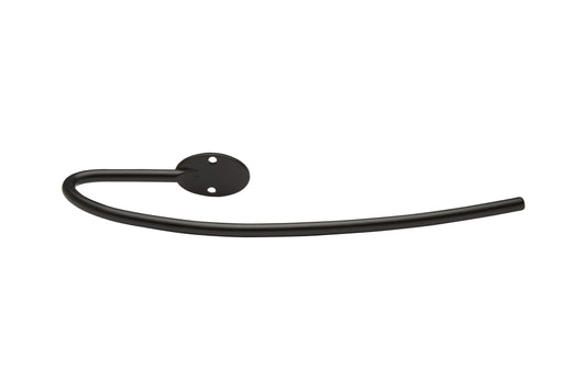 Hallis Neo Large Metal Curtain Holdbacks (Pair) - Matt Black