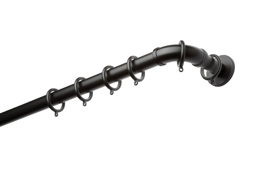 Hallis Neo French Curtain Pole - Matt Black