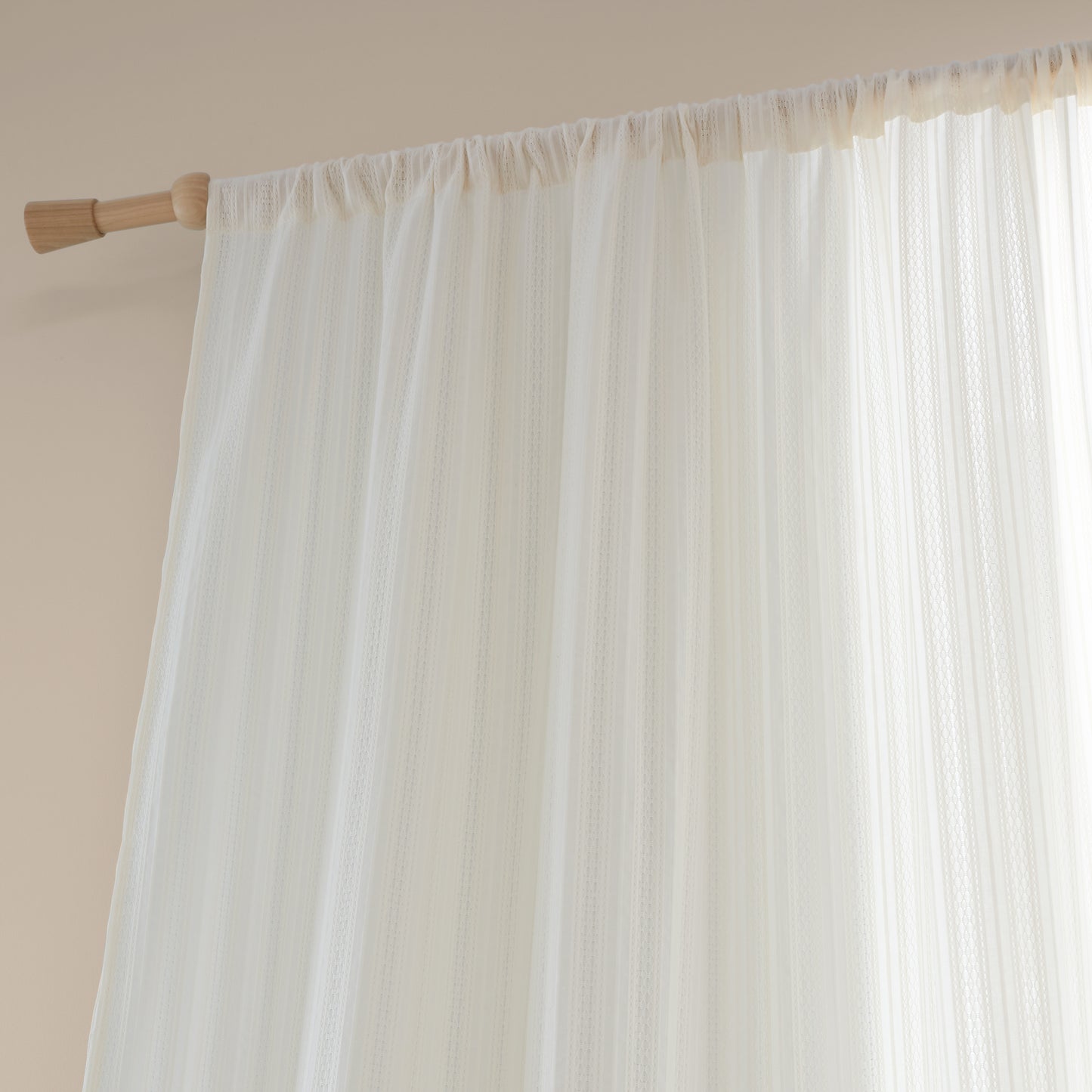 Pineapple Elephant Zofia Broderie Anglaise Slot Top Voile Panel - Natural