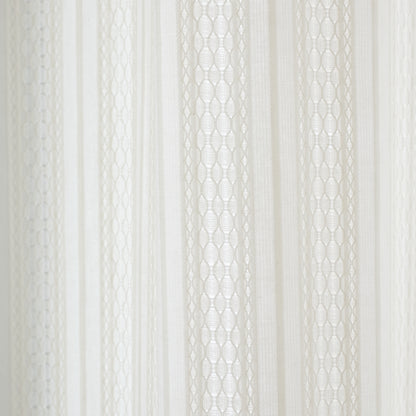 Pineapple Elephant Zofia Broderie Anglaise Slot Top Voile Panel - Natural