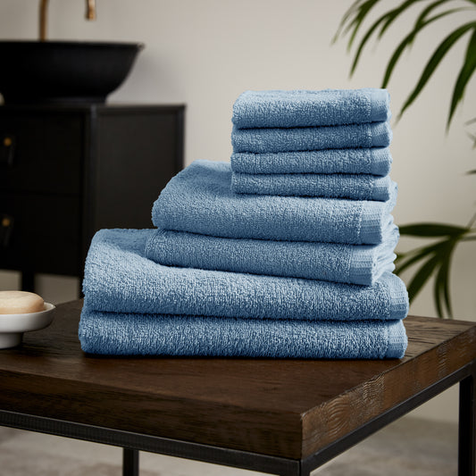 Catherine Lansfield Quick Dry Bath Towels - Blue