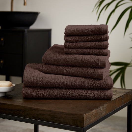Catherine Lansfield Quick Dry Bath Towels - Chocolate