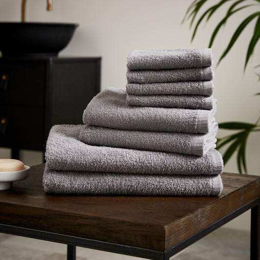Catherine Lansfield Quick Dry Bath Towels - Grey