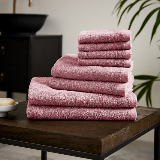 Catherine Lansfield Quick Dry Bath Towels - Pink