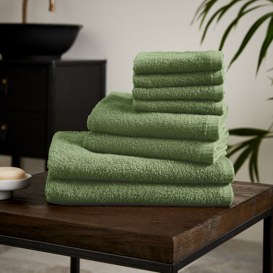 Catherine Lansfield Quick Dry Bath Towels - Sage