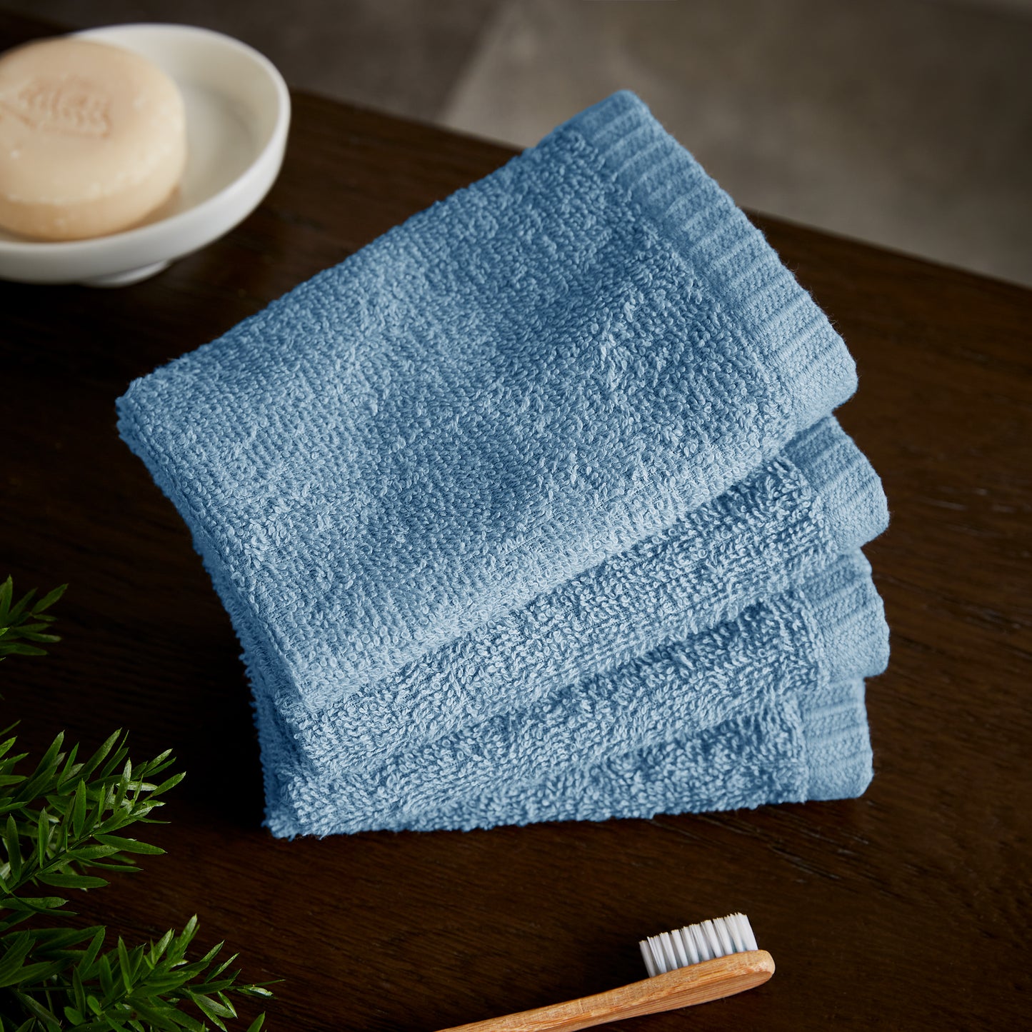 Catherine Lansfield Quick Dry Bath Towels - Blue
