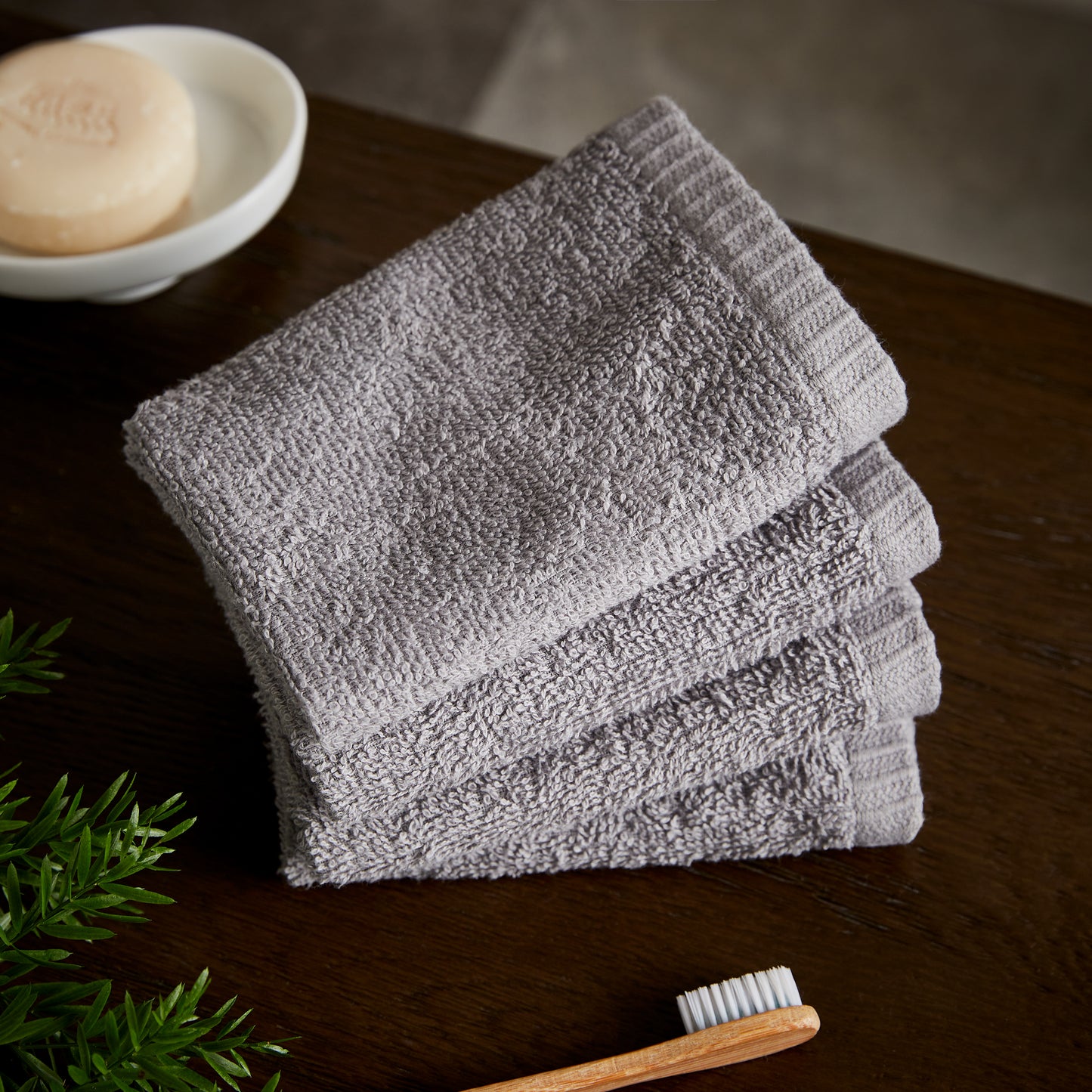 Catherine Lansfield Quick Dry Bath Towels - Grey