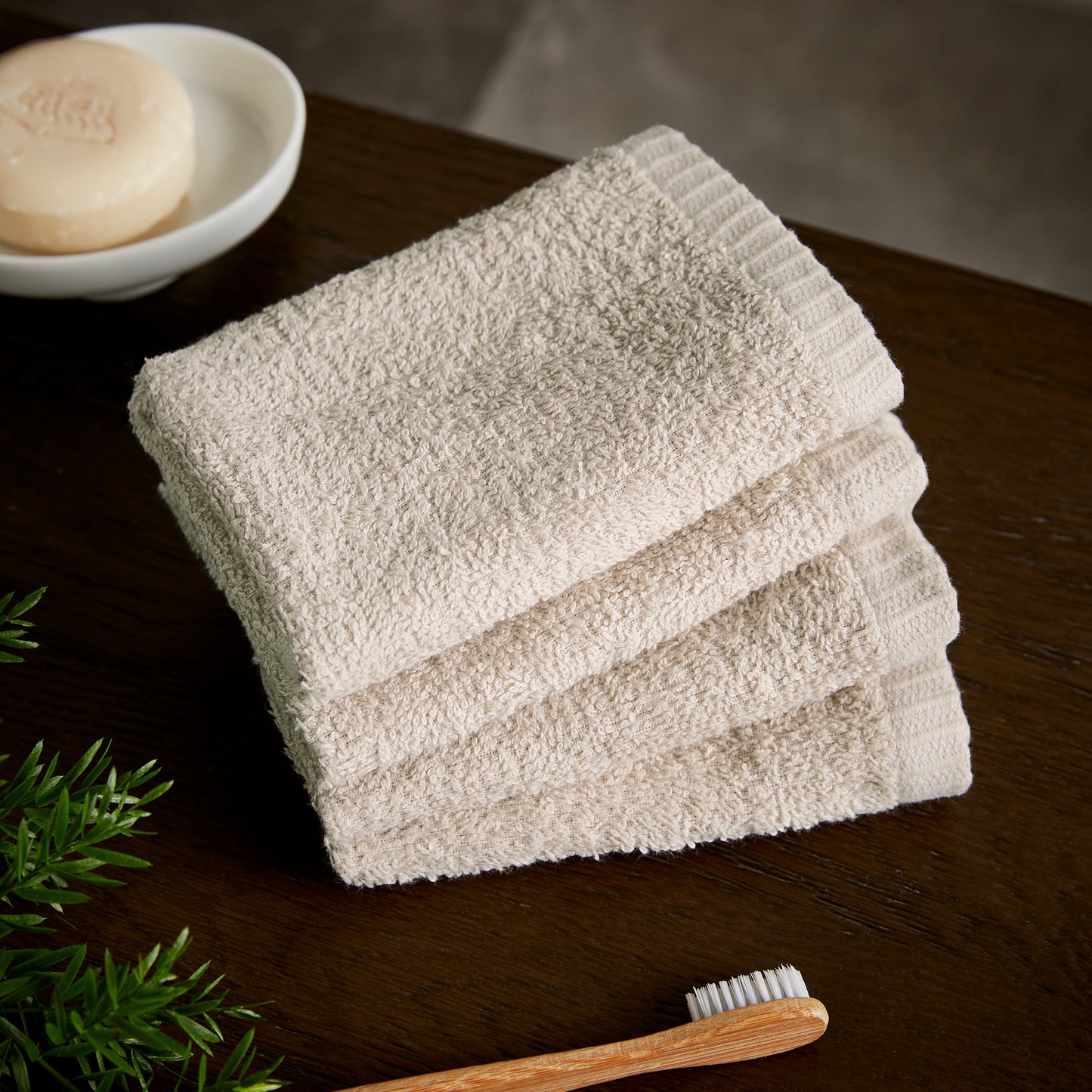Catherine Lansfield Quick Dry Bath Towels - Natural