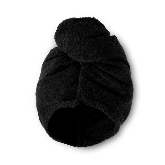 Catherine Lansfield Quick Dry Hair Turban Towel (Pair) - Black