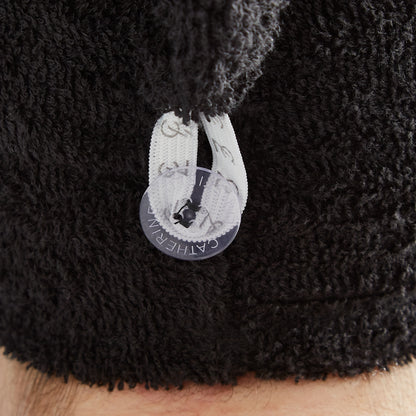 Catherine Lansfield Quick Dry Hair Turban Towel (Pair) - Black