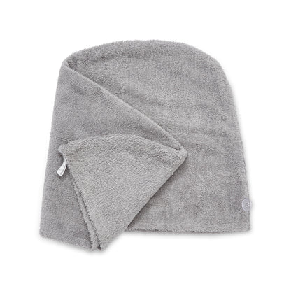 Catherine Lansfield Quick Dry Hair Turban Towel (Pair) - Grey