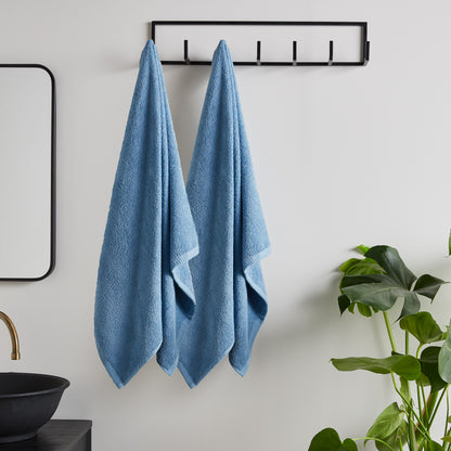 Catherine Lansfield Quick Dry Bath Towels - Blue