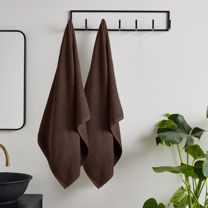 Catherine Lansfield Quick Dry Bath Towels - Chocolate