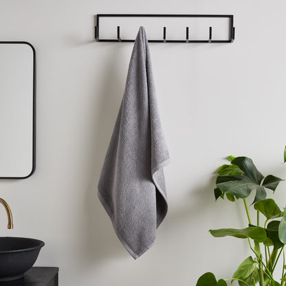 Catherine Lansfield Quick Dry Bath Towels - Grey