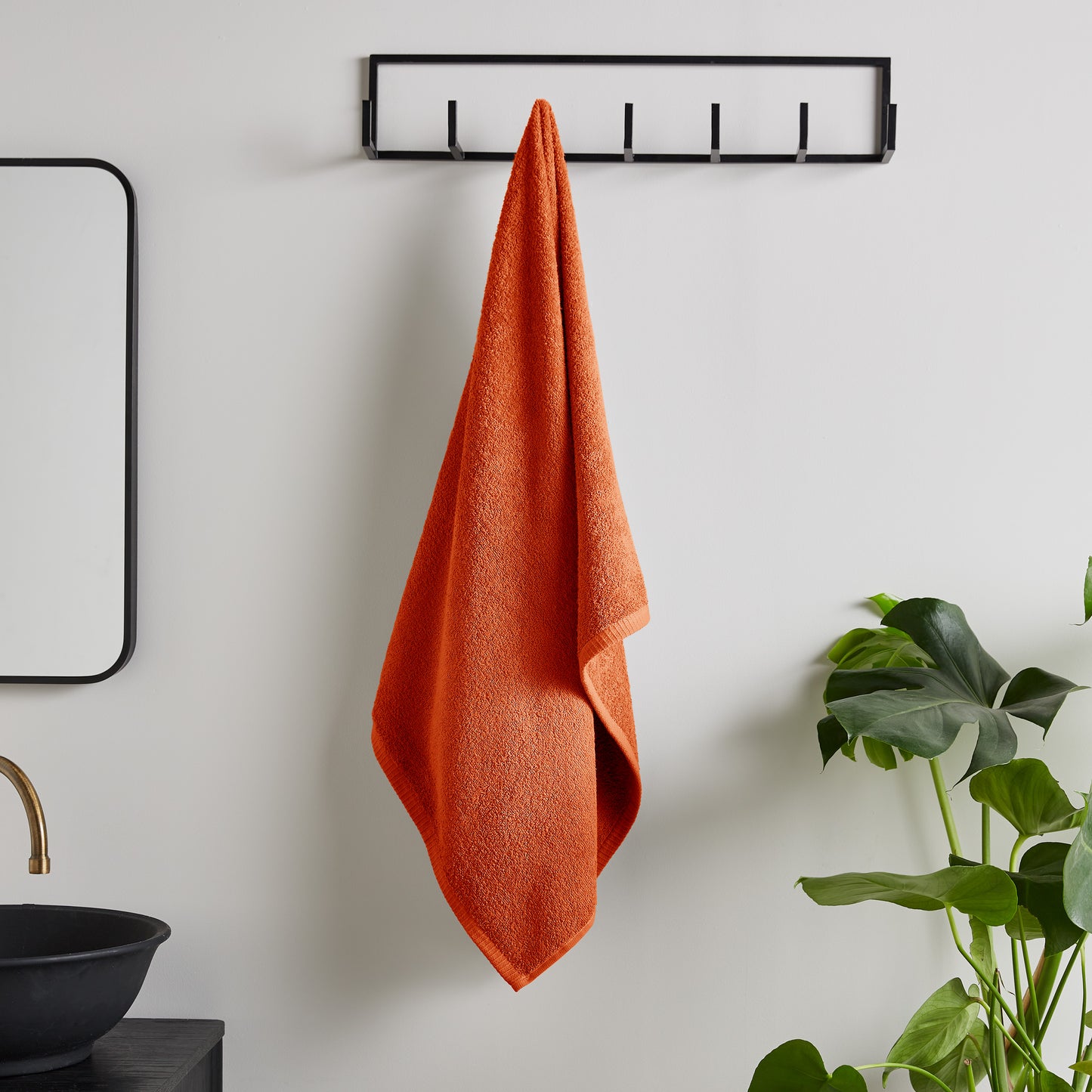 Catherine Lansfield Quick Dry Bath Towels - Orange