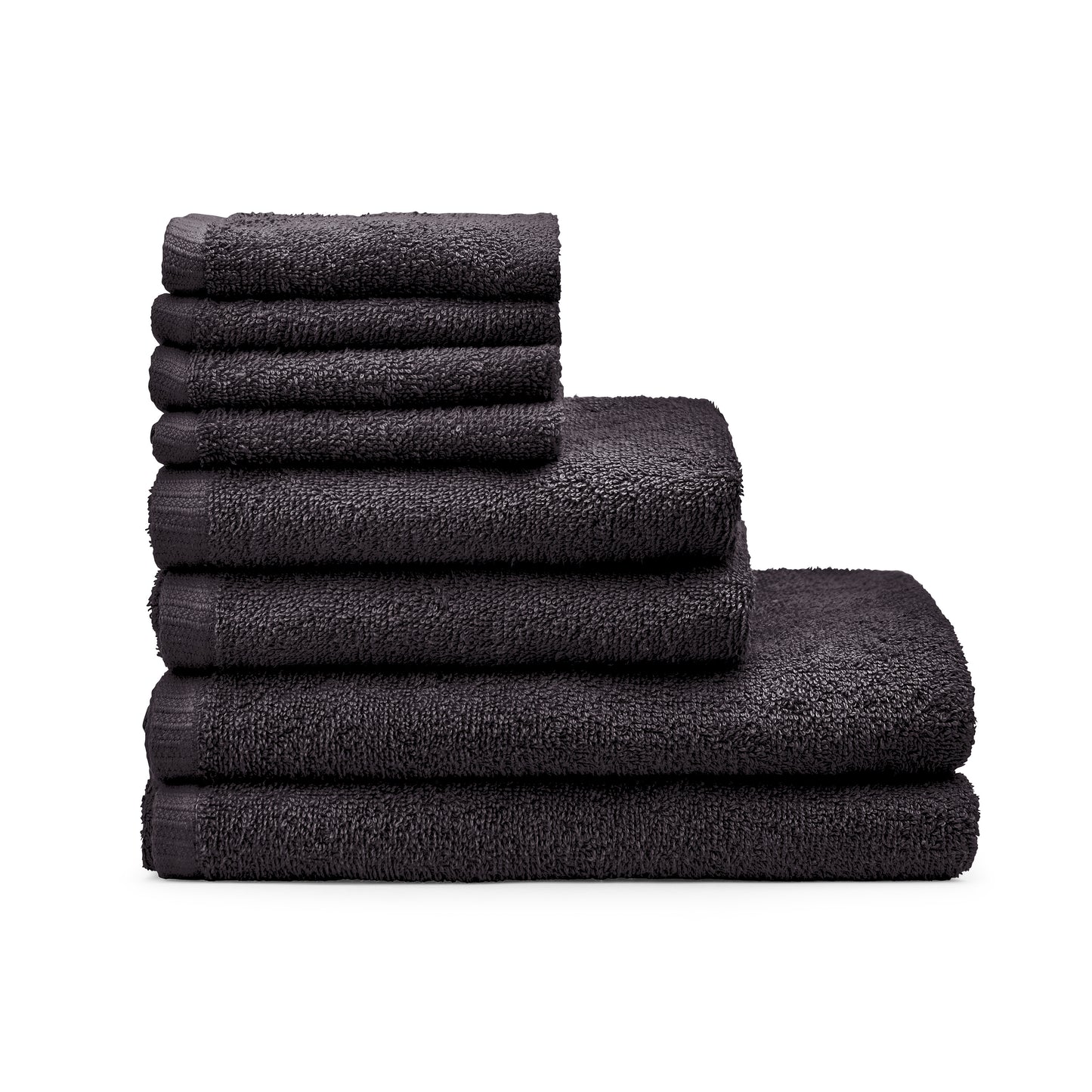 Catherine Lansfield Quick Dry Bath Towels - Black