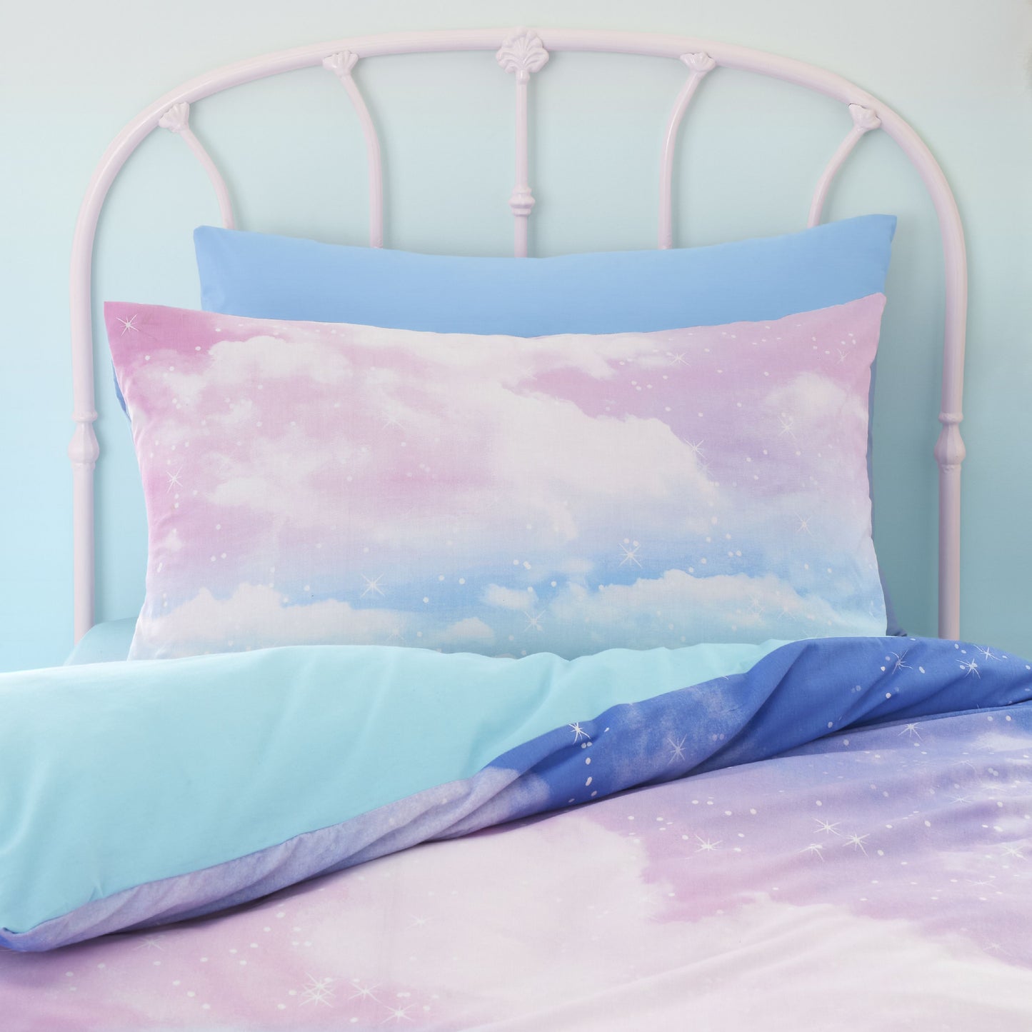 Catherine Lansfield Ombre Rainbow Clouds Duvet Cover Set