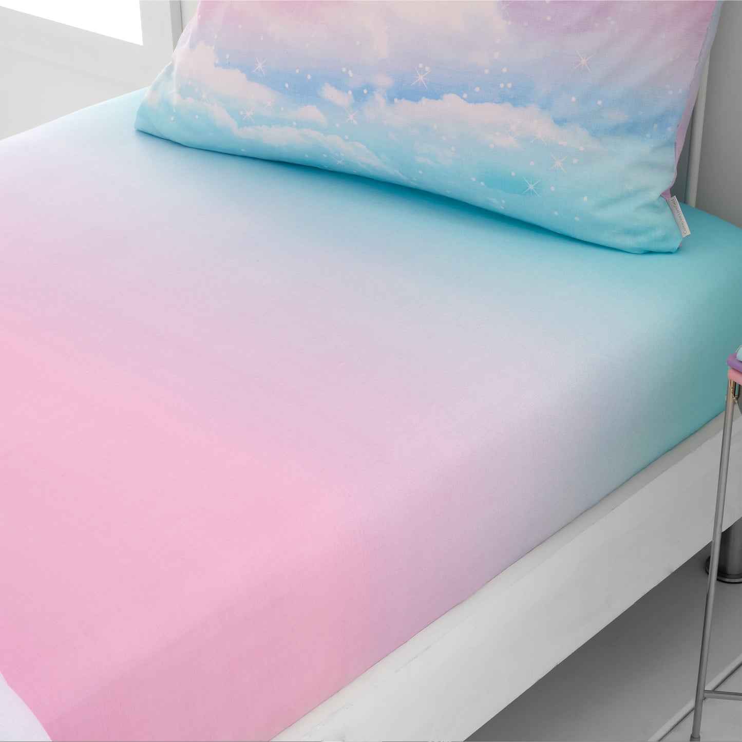 Catherine Lansfield Ombre Rainbow Clouds Fitted Sheet