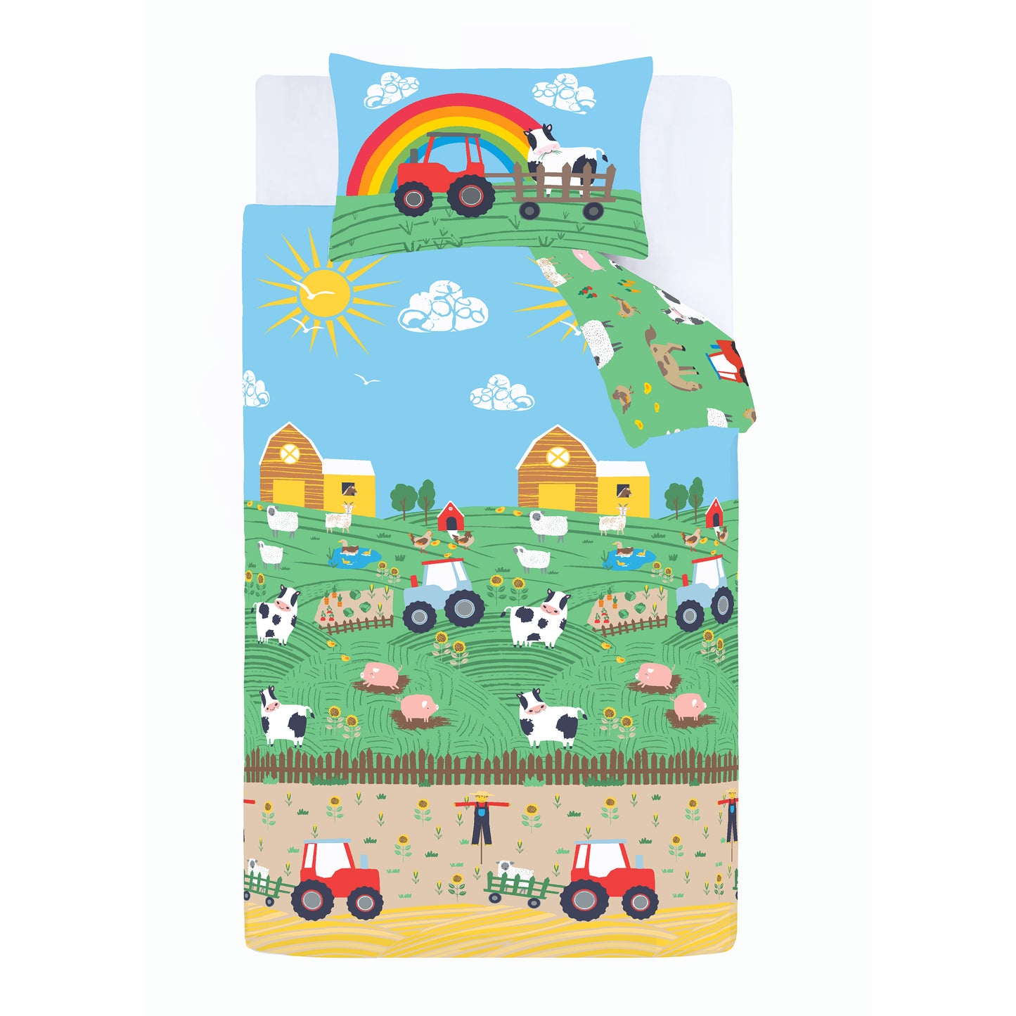 Catherine Lansfield Farmyard Animals Duvet Cover Set