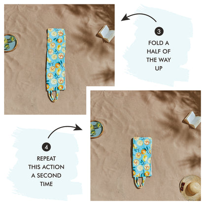 Catherine Lansfield Summer Fruits Beach Towel In A Bag